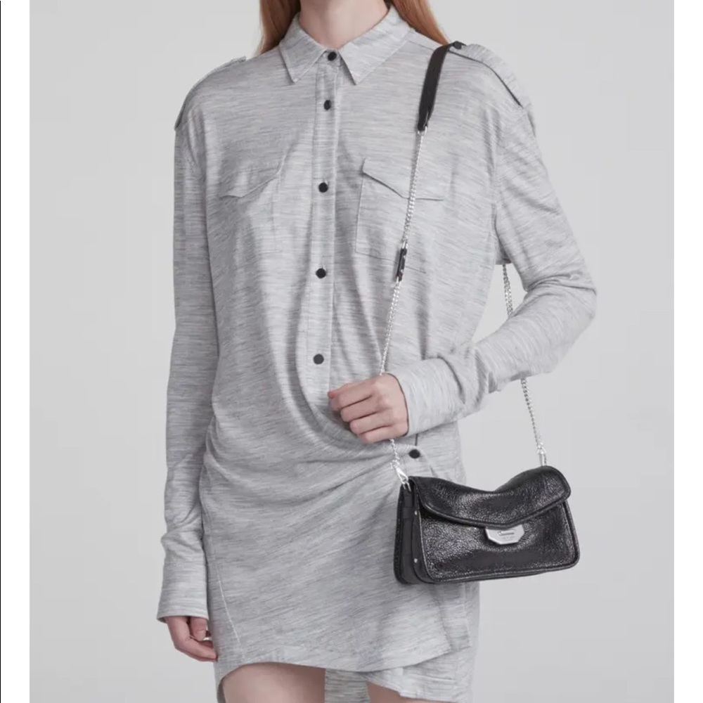 Rag & Bone Field Textured Leather Clutch